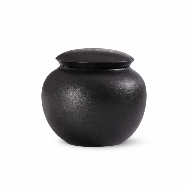 Miss-u-Alr Black Porcelain Pet Urn