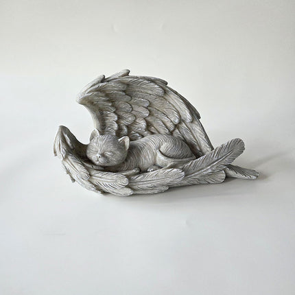 Miss-u-Alr Cat Lying Angel Urn