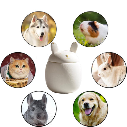 Miss-u-Alr Porcelain Bunny Pet Urn