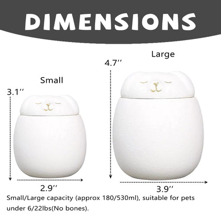 Miss-u-Alr Smiling Doggo Ceramic  Pet Urn