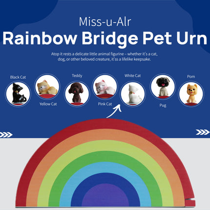 Miss-u-Alr Wooden Rainbow Bridge Pet Urn