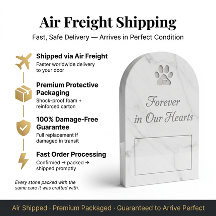 Personalized White Marble Pet Memorial Stone with Photo Frame | Custom Engraved Grave Marker for Dogs & Cats