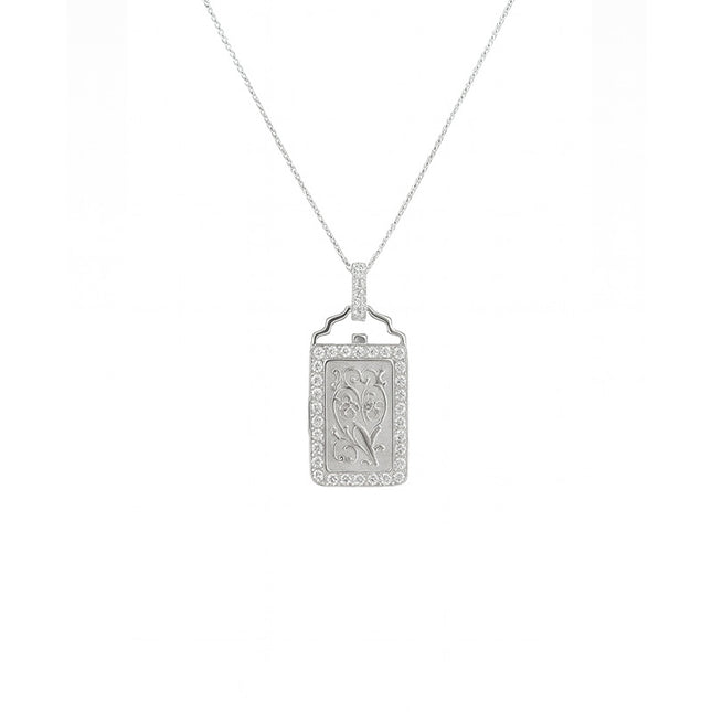 Miss-u-Alr Filigree Angel Wing Keepsake Necklace