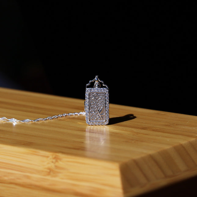 Miss-u-Alr Filigree Angel Wing Keepsake Necklace