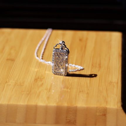 Miss-u-Alr Filigree Angel Wing Keepsake Necklace