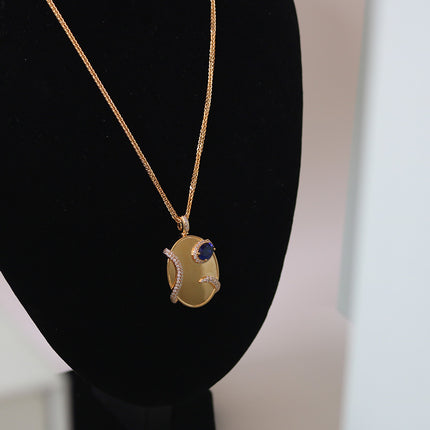 Miss-u-Alr Embrace of Blue Keepsake Necklace