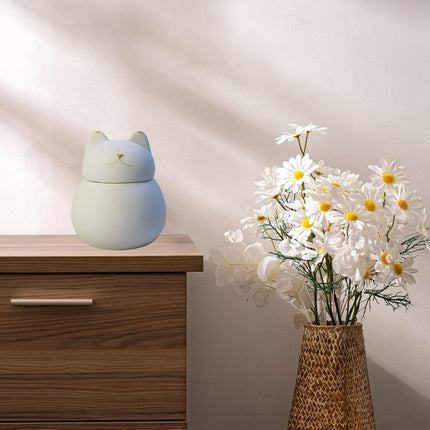 Miss-u-Alr Porcelain Smiling Kitty Pet Urn