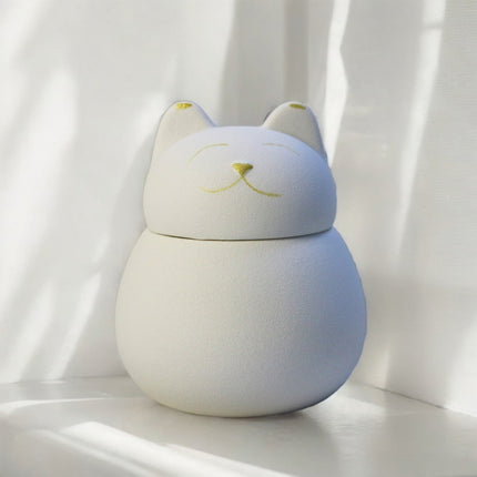 Miss-u-Alr Porcelain Smiling Kitty Pet Urn