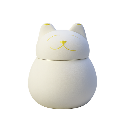 Miss-u-Alr Porcelain Smiling Kitty Pet Urn