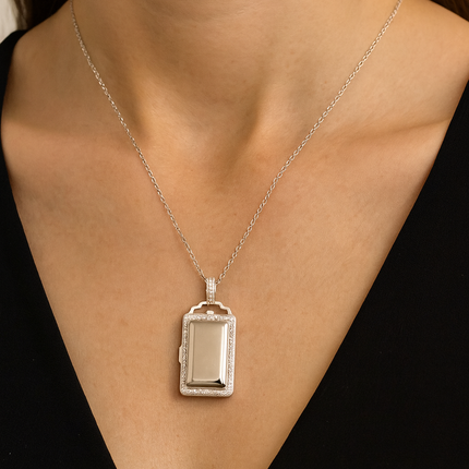 Miss-u-Alr Mirror of the Heart Lake Keepsake Necklace