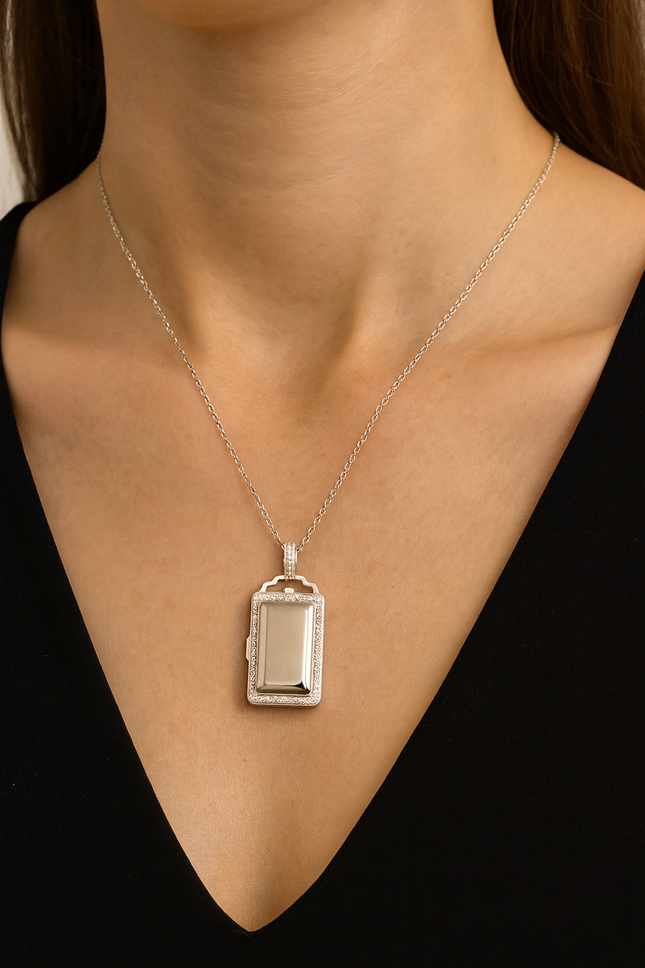 Miss-u-Alr Mirror of the Heart Lake Keepsake Necklace