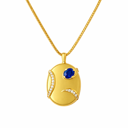 Miss-u-Alr Embrace of Blue Keepsake Necklace
