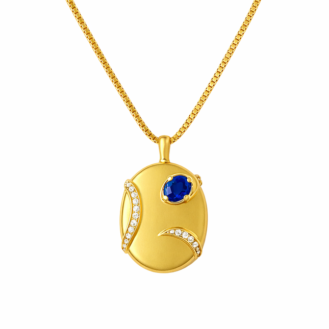 Miss-u-Alr Embrace of Blue Keepsake Necklace