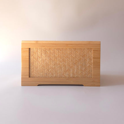 Miss-u-Alr Bamboo Woven Urn